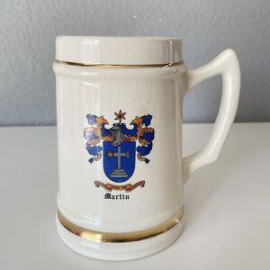 Beer Stein Mug ‘Martin’ Code of Arms Made in USA Great Condition